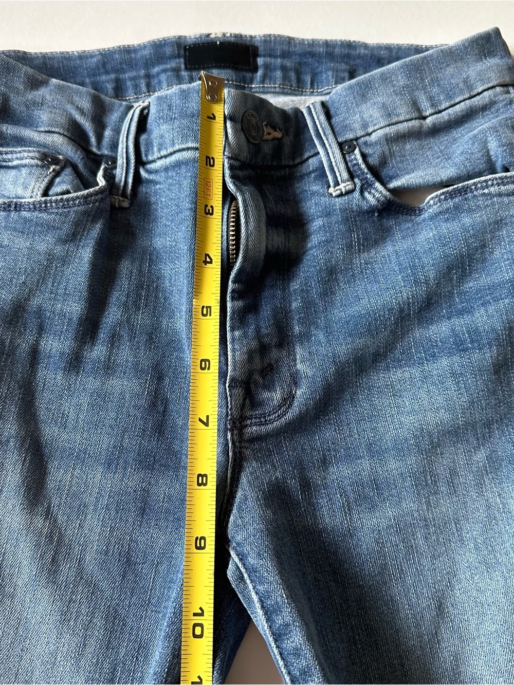 MOTHER Blue Looker Ankle Jeans - Picture 6 of 10